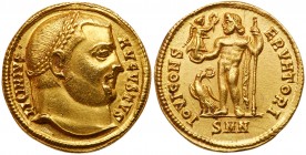 Roman Empire (Ancient, 27 BC - 476 AD)
Licinius I. Gold Aureus (5.29 g), AD 308-324. Nicomedia, AD 316. LICINIVS AVGVSTVS, Laureate bust of Licinius ...