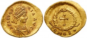 Roman Empire (Ancient, 27 BC - 476 AD)
Aelia Eudocia. Gold Tremissis (1.51 g), Augusta, AD 423-460. Constantinople, under Theodosius II, ca. AD 440-4...