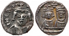 Byzantine Empire (491-1204)
Heraclius. Silver 1/2 Siliqua (0.88 g), 610-641. Carthage, 617-641. d N ERAC-L[IO P P], crowned and cuirassed bust of Her...
