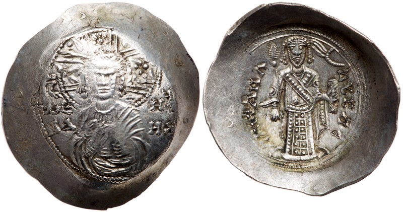 Byzantine Empire (491-1204)
Michael I Angelus. Silver Aspron Trachy (3.54 g), c...