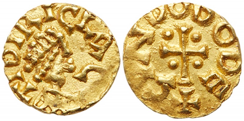 Franks (Medieval)
Merovingians, Trizay-sur-le-Lay. Gold Tremissis (1.19 g), ca....