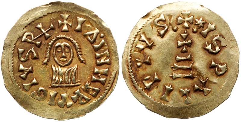 Spain - Medieval Germanic (409-711)
Visigoths. Ervig. Gold Tremissis (1.51 g), ...