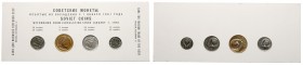 Mint Set 1957. 5, 10, 15 and 20 Kopecks.

In original card holder from the Bank of Foreign Tarde of the USSR, noting that the coin types were withdr...