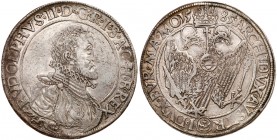 Austria
Rudolph II (1576-1612). Silver Taler, 1585. Joachimstal mint. Bust right with lion below. Rev. Crowned double eagle with divided date above (...
