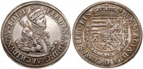 Austria
Archduke Ferdinand (1564-1595). Silver Taler, undated. Hall mint. Crowned bust right, holding orb and scepter. Rev. Crowned arms in Order cha...
