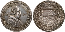Austria
Archduke Leopold V (1619-1632). Silver Taler, 1621. Hall mint. Bare-headed bust right wearing Episcopal habit. Rev. Crowned and garnished Arm...