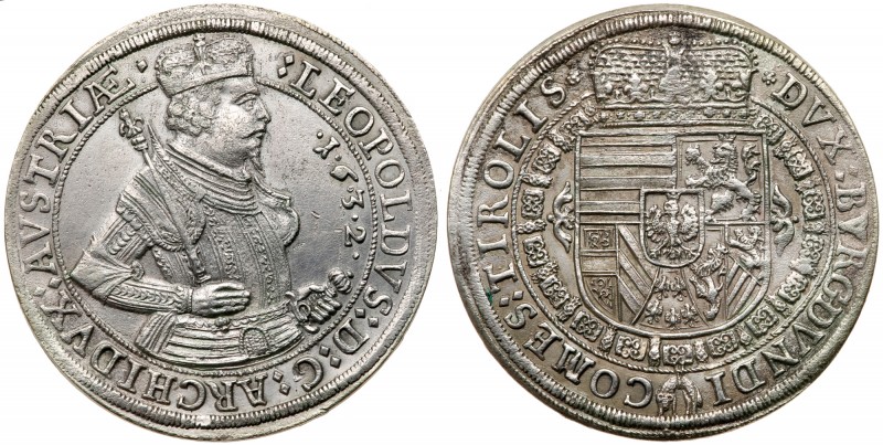 Austria
Archduke Leopold V (1619-1632). Taler, 1632. Hall mint. Crowned, armore...