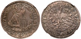 Austria
Archduke Leopold V (1619-1632). Silver &frac14; Taler, 1632. Hall mint. Crowned and armored half-figure right, scepter over shoulder, hand on...