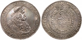 Austria
Leopold I (1657-1705). Silver 2 Talers, 1682-IAN. Graz mint. 57 mm. Large laureate bust right. Rev. Crowned arms in Order chain (Dav A3232; K...