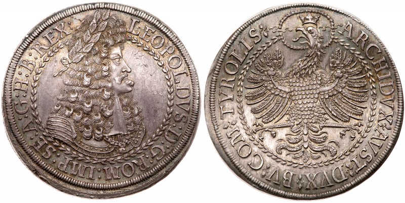 Austria
Leopold I (1657-1705). Silver 2 Talers, undated (1686-96). Hall mint. T...