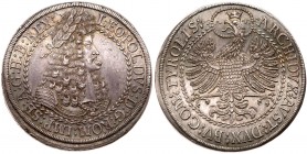 Austria
Leopold I (1657-1705). Silver 2 Talers, undated (1686-96). Hall mint. Thick planchet. Smaller armored and laureate bust right. Rev. Crowned e...