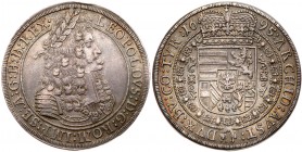 Austria
Leopold I (1657-1705). Silver Taler, 1695. Hall mint. Armored bust right with IAK below. Rev. Crowned arms within Order chain (Dav 3245; KM 1...