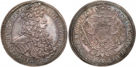Austria
Leopold I (1657-1705). Silver Taler, 1703. Vienna mint. Large bust of king right. Rev. Crowned double headed eagle (Dav 1001; KM 1413). Lovel...