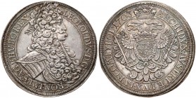 Austria
Leopold I (1657-1705). Silver Taler, 1703. Vienna mint. Laureate bust right. Rev. Crowned double headed eagle (Dav 1001; KM 1413). Toned with...
