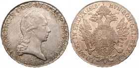 Austria
Francis II (1792-1835). Silver Taler, 1815-A. Vienna mint. Laureate head right. Rev. Crowned double headed eagle with shield. (Dav 6; KM 2161...