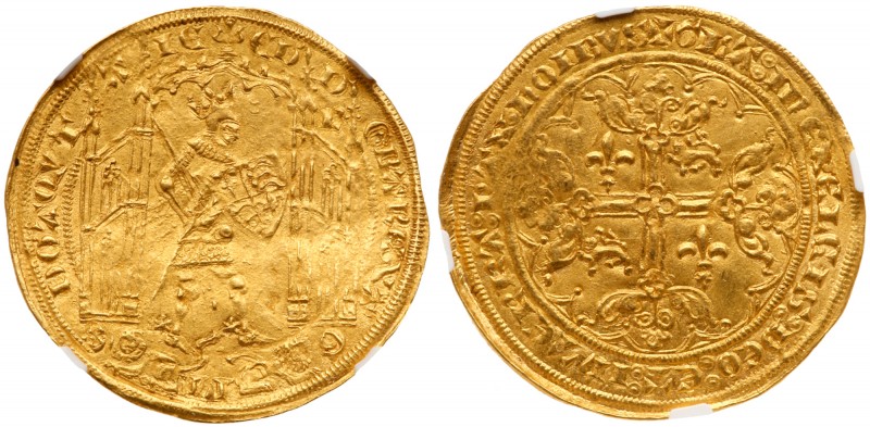 Anglo-Gallic (France)
Edward III (1327-77), Gold Guyennois d'Or, third issue (c...