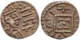 Great Britain
Early Anglo-Saxon period - Primary Phase (c.680-c.710), Sceat. Series C. Radiate bust right. Rev. Standard debased altar (S.779). In NG...
