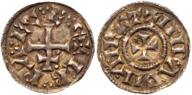 Great Britain
Viking Kingdom of York, Cnut and / or Siefred (c.895-920), Penny. EBRAICE C, patriarchal cross. Rev. MIRABILIA FECIT around small centr...