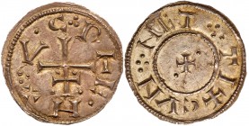 Great Britain
Viking Kingdom of York, Cnut (c.900-05), Penny. CNVT REX, Patriarchal cross. Rev. CVNNETTI around small cross pattee, weight 1.4g (S.98...