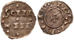Great Britain
Vikings of York, St. Peter coinage (c.905-915), Halfpenny. Two-line type, York, SCI PETRM in two lines, three pellets between. Rev. +ED...