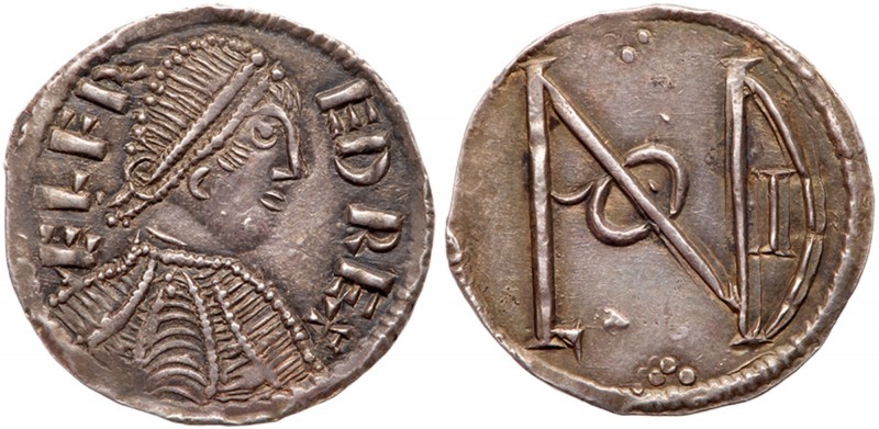 Great Britain
Kings of Wessex. Alfred The Great (871-899), Silver Penny. Portra...