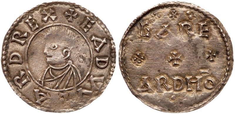 Great Britain
Kings of Wessex. Edward The Elder (899-924), Silver Penny. Bust l...