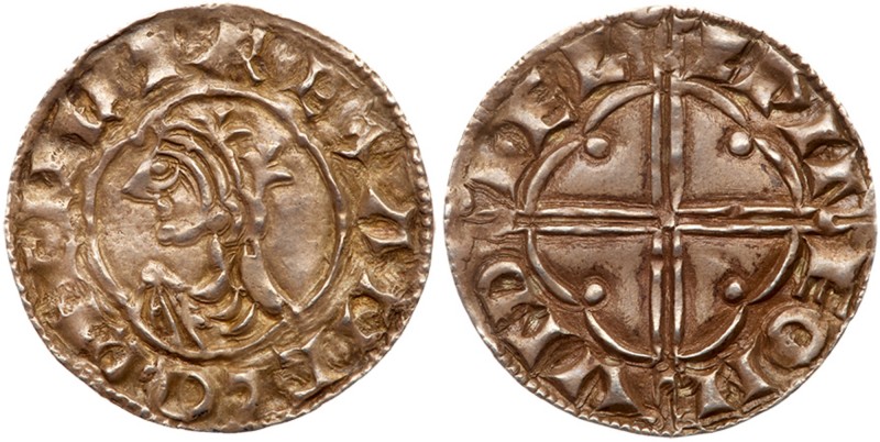 Great Britain
Late Anglo-Saxon. Cnut (1016-35), Silver Penny. Quatrefoil type (...
