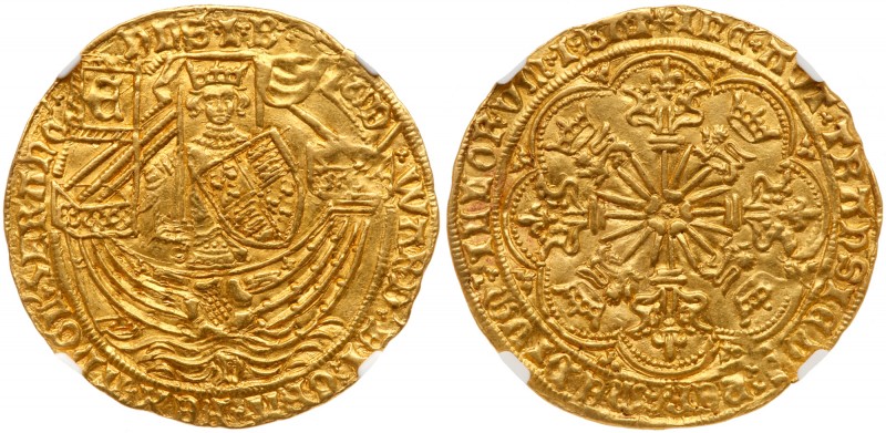Great Britain
Edward IV, first reign (1461-70), Gold "Rose" Ryal of ten shillin...