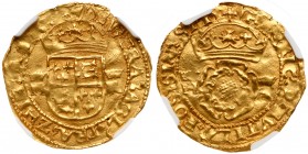 Great Britain
Henry VIII (1509-47), posthumous issue under King Edward VI, Gold Crown of the Double Rose of five shillings. Struck in 20 carat crown ...