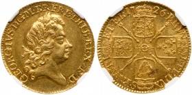 Great Britain
George I (1714-27), Gold Guinea, 1726. Fifth laureate head right, legend and toothed border surrounding, GEORGIVS D G M BR FR. ET HIB R...