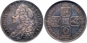 Great Britain
George II (1727-60), Silver Proof Shilling, 1746. Older laureate and draped bust left, legend and toothed border surrounding, GEORGIVS....