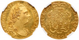 Great Britain
George III (1760-1820), Gold Proof Guinea, 1774. Fourth laureate head right, GEORGIVS .III DEI.GRATIA., rev. crowned quartered shield o...