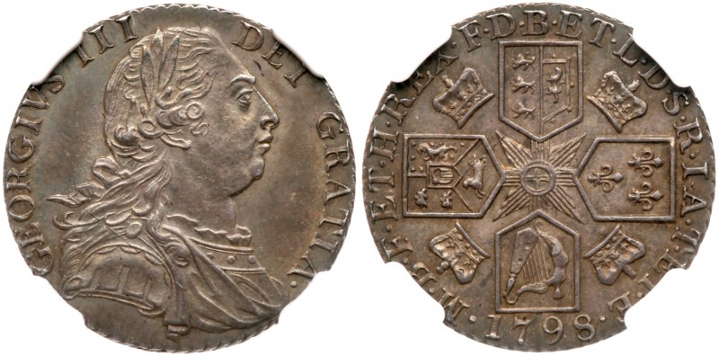 Great Britain
George III (1760-1820), Silver Shilling, 1798. So-called Dorrien ...