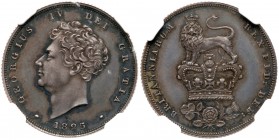 Great Britain
George IV (1820-30), Silver Pattern Shilling, 1825. Second bare head left, date below, legend and toothed border surrounding, GEORGIUS ...