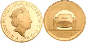 Great Britain
Elizabeth II (1952 -), Gold Proof One Thousand Pounds, 2020. One Kilo of 999.9 Fine Gold, struck in 24 carat gold to celebrate the Brit...