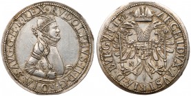 Hungary
Rudolf II (1576-1612). Silver Taler/ Tall&eacute;r, 1582 NB. Nagyb&aacute;nya/ Neustadt. Crowned narrow half-figure right, wearing unadorned ...