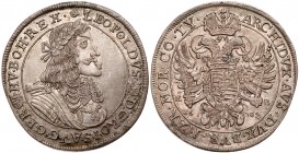 Hungary
Leopold I (1657-1705). Silver Taler, 1682-KB. Kremnitz mint. Laureate bust right. Rev. Crowned double headed eagle dividing mint and date (Da...