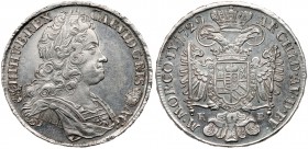 Hungary
Charles VI (1711-1740). Silver Taler/Tall&eacute;r, 1729 KB. K&ouml;rm&ouml;czb&aacute;nya/ Kremnitz. Laureate, peruked, draped and cuirassed...