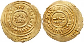 Medieval Islamic
Crusaders, Kingdom of Jerusalem, third phase c. 1187-1260, anonymous Gold Bezant (3.44g). Struck at Acre, imitating the dinar of the...