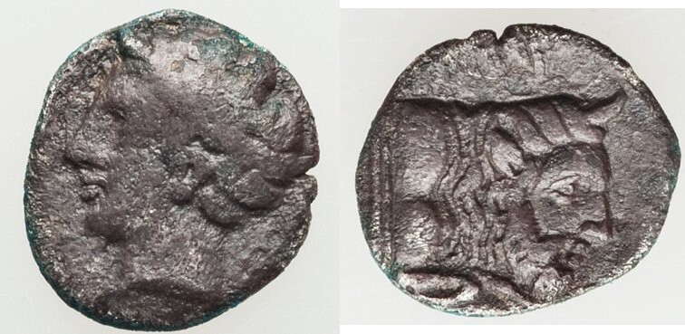 SICILY. Panormus (Sys or Ziz). Ca. 4th century BC. AR litra (10mm, 0.55 gm, 9h)....