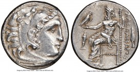 MACEDONIAN KINGDOM. Alexander III the Great (336-323 BC). AR drachm (17mm, 4.33 gm, 11h). NGC Choice AU 5/5 - 4/5. Posthumous issue of 'Colophon', ca....
