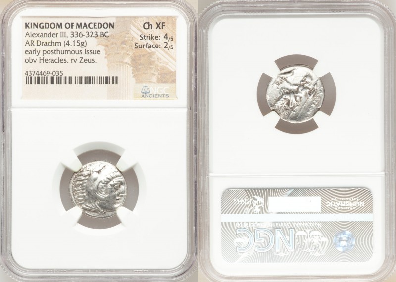 MACEDONIAN KINGDOM. Alexander III the Great (336-323 BC). AR drachm (18mm, 4.15 ...