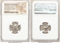 MACEDONIAN KINGDOM. Alexander III the Great (336-323 BC). AR drachm (19mm, 4.27 gm, 2h). NGC XF 4/5 - 5/5. Posthumous issue of Teos, ca. 310-301 BC. H...