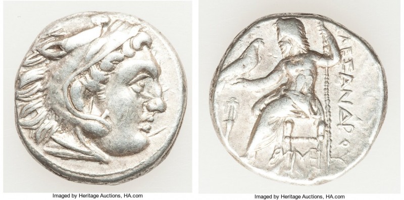 MACEDONIAN KINGDOM. Alexander III the Great (336-323 BC). AR drachm (17mm, 4.37 ...