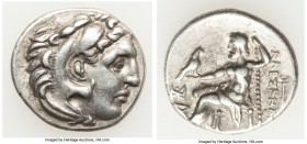 MACEDONIAN KINGDOM. Alexander III the Great (336-323 BC). AR drachm (18mm, 4.20 gm, 12h). Choice VF. Posthumous issue of Abydus, ca. 310-301 BC. Head ...