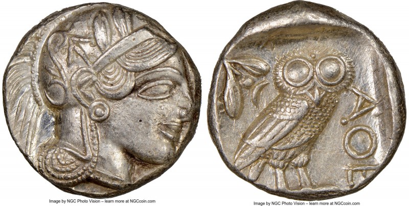 ATTICA. Athens. Ca. 440-404 BC. AR tetradrachm (23mm, 17.20 gm, 10h). NGC Choice...