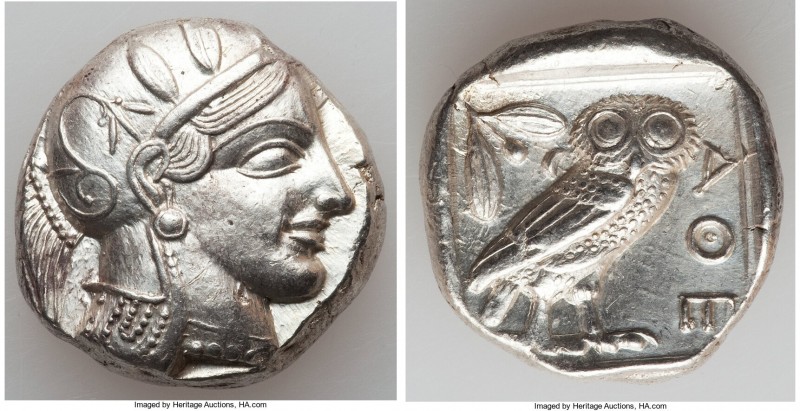 ATTICA. Athens. Ca. 440-404 BC. AR tetradrachm (23mm, 17.19 gm, 11h). Choice XF....
