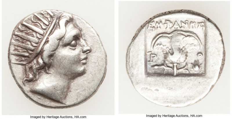 CARIAN ISLANDS. Rhodes. Ca. 88-84 BC. AR drachm (16mm, 3.01 gm, 12h). Choice Fin...