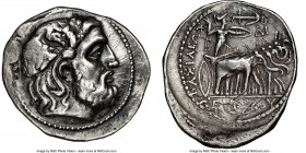 SELEUCID KINGDOM. Seleucus I Nicator (312-281 BC). AR tetradrachm (31mm, 16.86 gm, 9h). NGC Choice VF 3/5 - 3/5, double-struck with rotation. Seleucia...