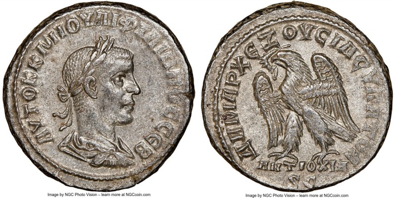 SYRIA. Antioch. Philip II, as Augustus (AD 247-249). BI tetradrachm (26mm, 6h). ...